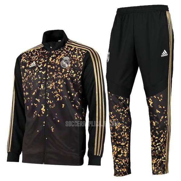 2019-2020 adidas レアル マドリッド ゴールデンブラック ジャケット