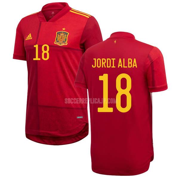 2020-2021 adidas スペイン jordi alba ホーム レプリカ ユニフォーム