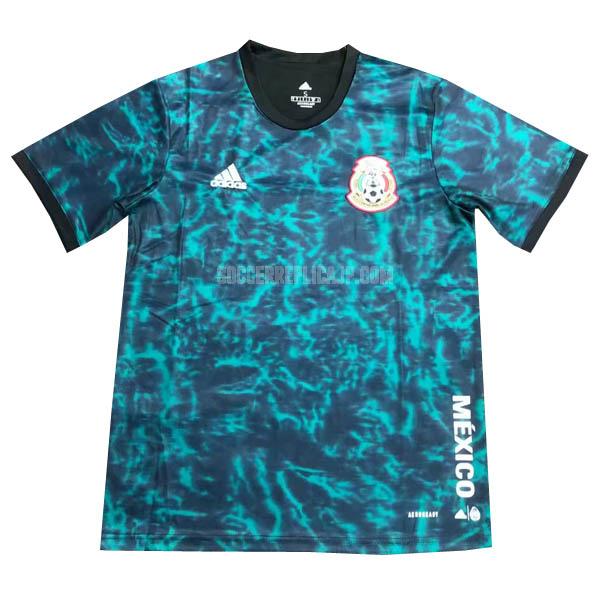 2020-2021 adidas メキシコ 青い プラクティスシャツ