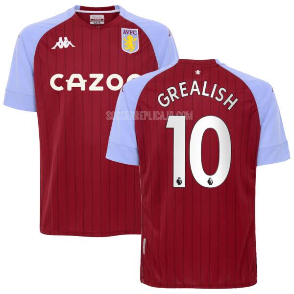 2020-21 kappa アストン ヴィラ grealish ホーム レプリカ ユニフォーム