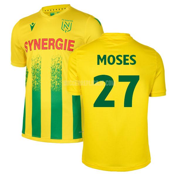 2020-21 macron fcナント moses ホーム レプリカ ユニフォーム