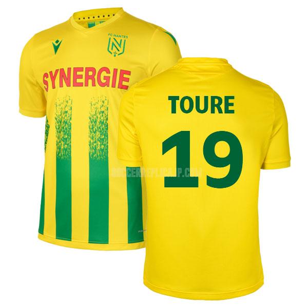 2020-21 macron fcナント toure ホーム レプリカ ユニフォーム