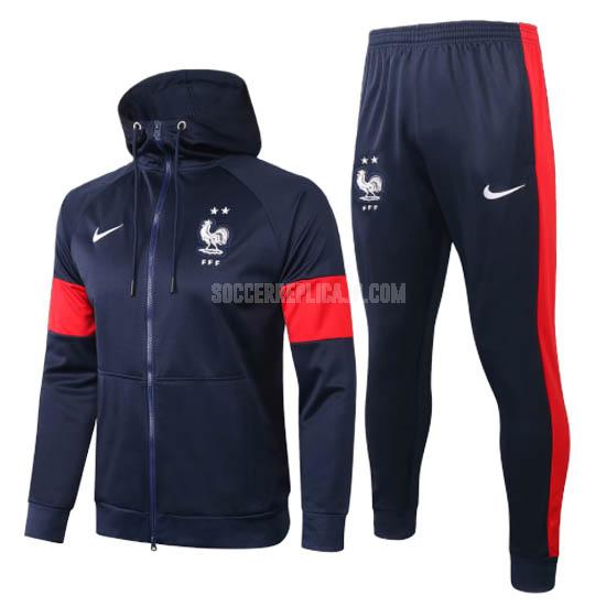 2020-21 nike フランス 紺 フード付きジャケット