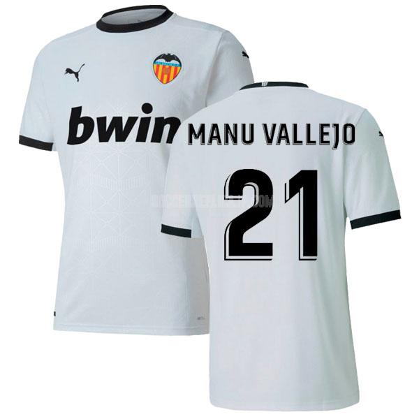 2020-21 puma バレンシアcf manu vallejo ホーム レプリカ ユニフォーム