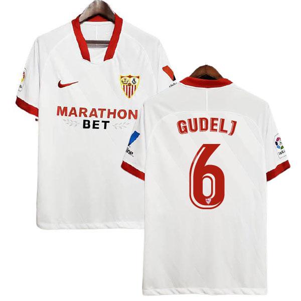 2020-21 ナイキ セビージャfc gudelj ホーム レプリカ ユニフォーム