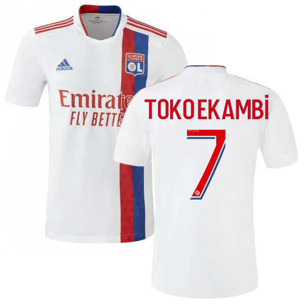 2021-22 adidas オリンピック リヨン toko ekambi ホーム レプリカ ユニフォーム