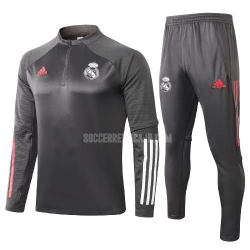 2021-22 adidas レアル マドリッド ジュニア グレー サッカー スウェットシャツ