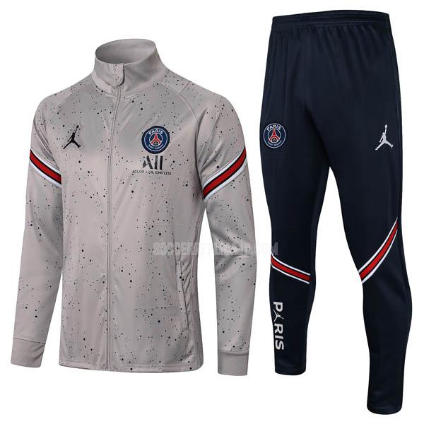 2021-22 air jordan パリ サンジェルマン psg1 グレー ジャケット