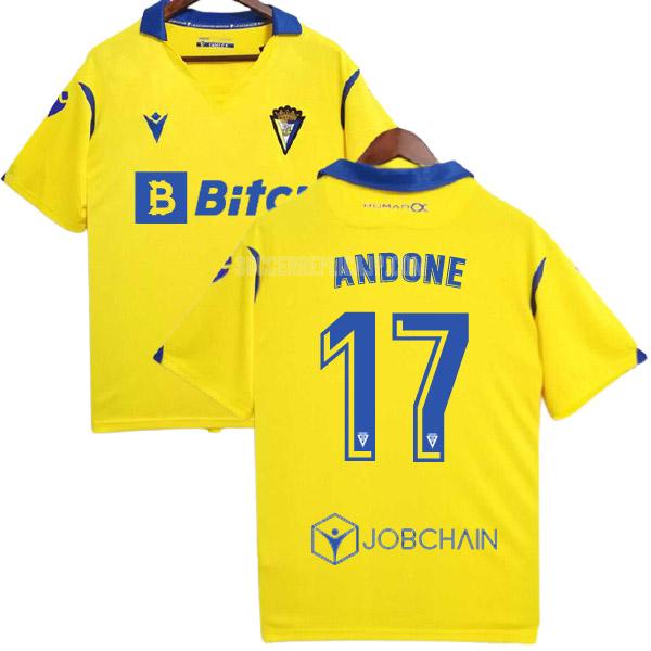 2021-22 macron カディスcf andone ホーム レプリカ ユニフォーム