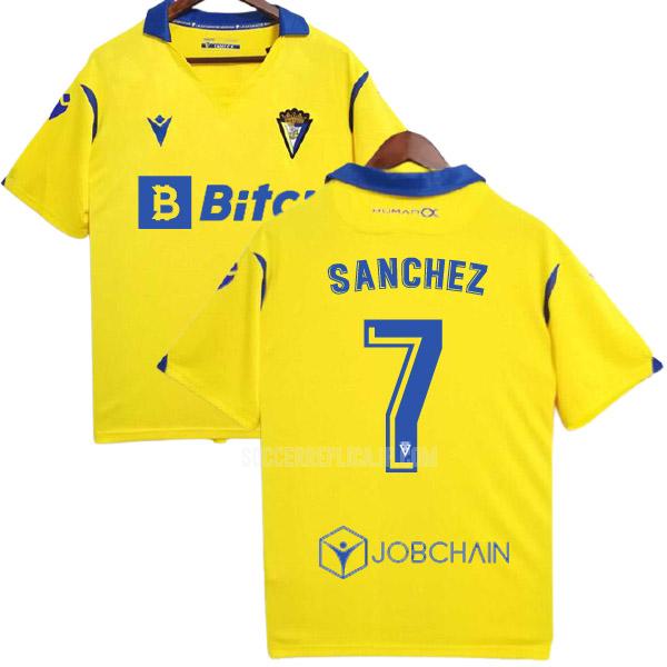 2021-22 macron カディスcf sanchez ホーム レプリカ ユニフォーム