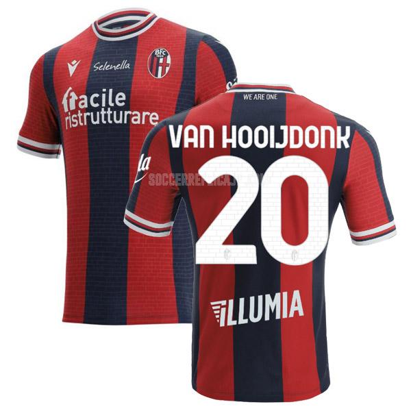 2021-22 macron ボローニャfc van hooijdonk ホーム レプリカ ユニフォーム