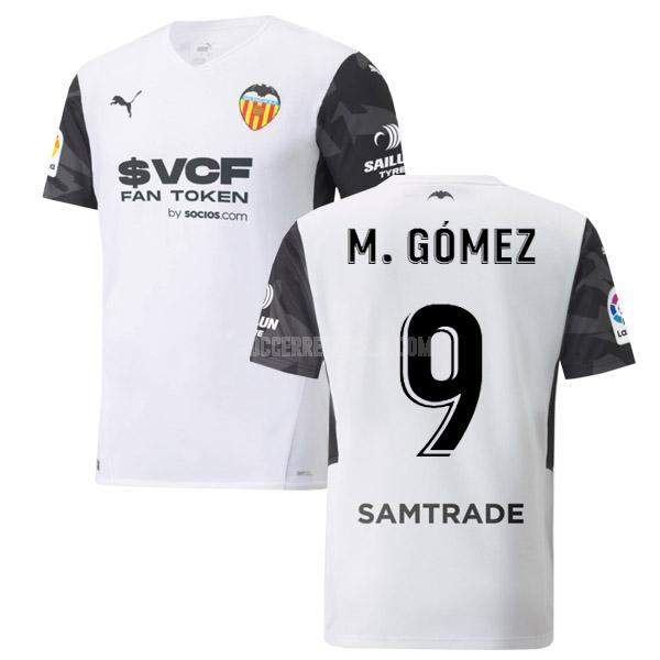 2021-22 puma バレンシアcf m.gomez ホーム レプリカ ユニフォーム