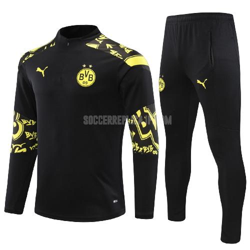 2021-22 puma ボルシア ドルトムント ジュニア bvb1 ブラック サッカー スウェットシャツ