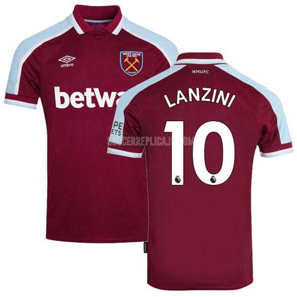 2021-22 umbro ウェストハム ユナイテッド lanzini ホーム レプリカ ユニフォーム