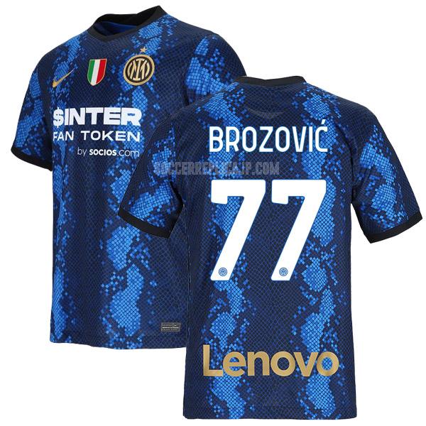 2021-22 ナイキ インテル brozovic ホーム レプリカ ユニフォーム