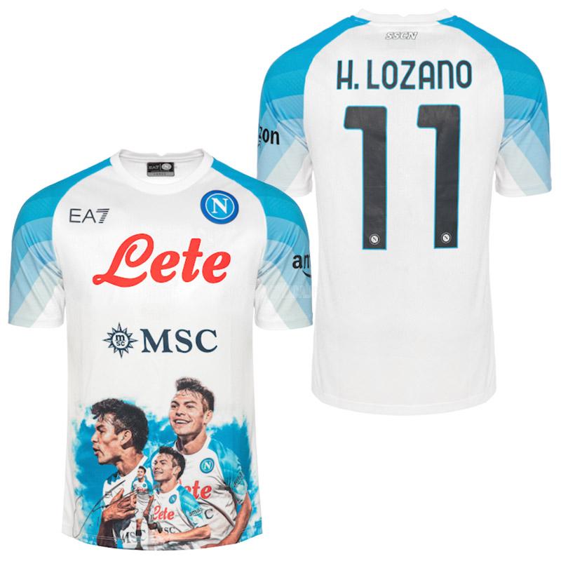 2022-23 ea7 ナポリ lozano face game 白い ユニフォーム