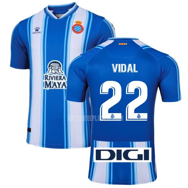 2022-23 kelme rcdエスパニョール vidal ホーム ユニフォーム