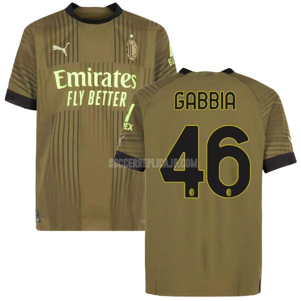 2022-23 puma acミラン gabbia サード ユニフォーム