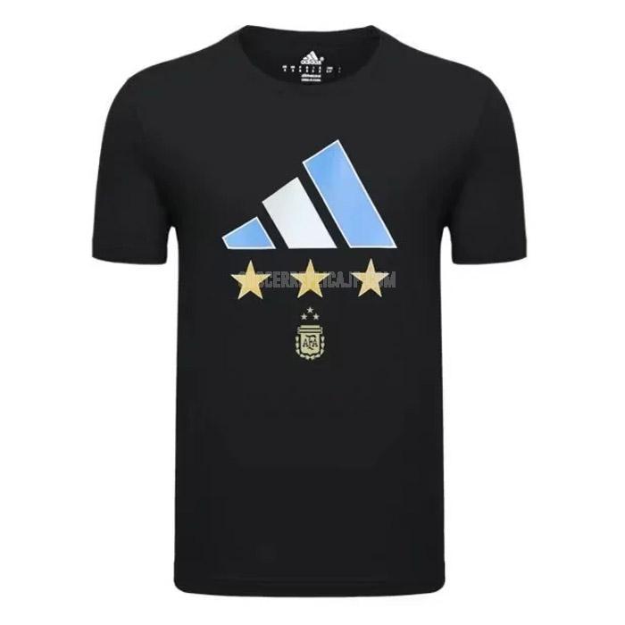 2022 adidas アルゼンチン 3 star ブラック t-shirt