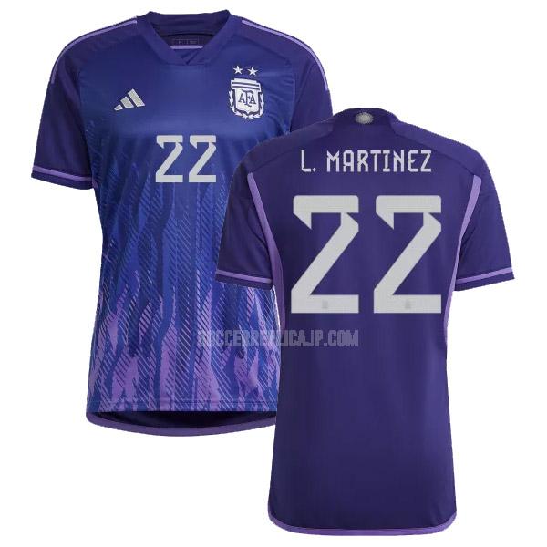 2022 adidas アルゼンチン l.martinez アウェイ ユニフォーム