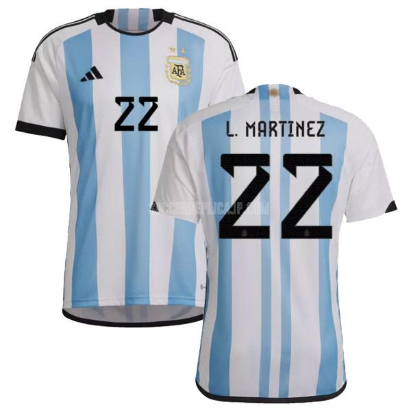 2022 adidas アルゼンチン l.martinez ホーム ユニフォーム