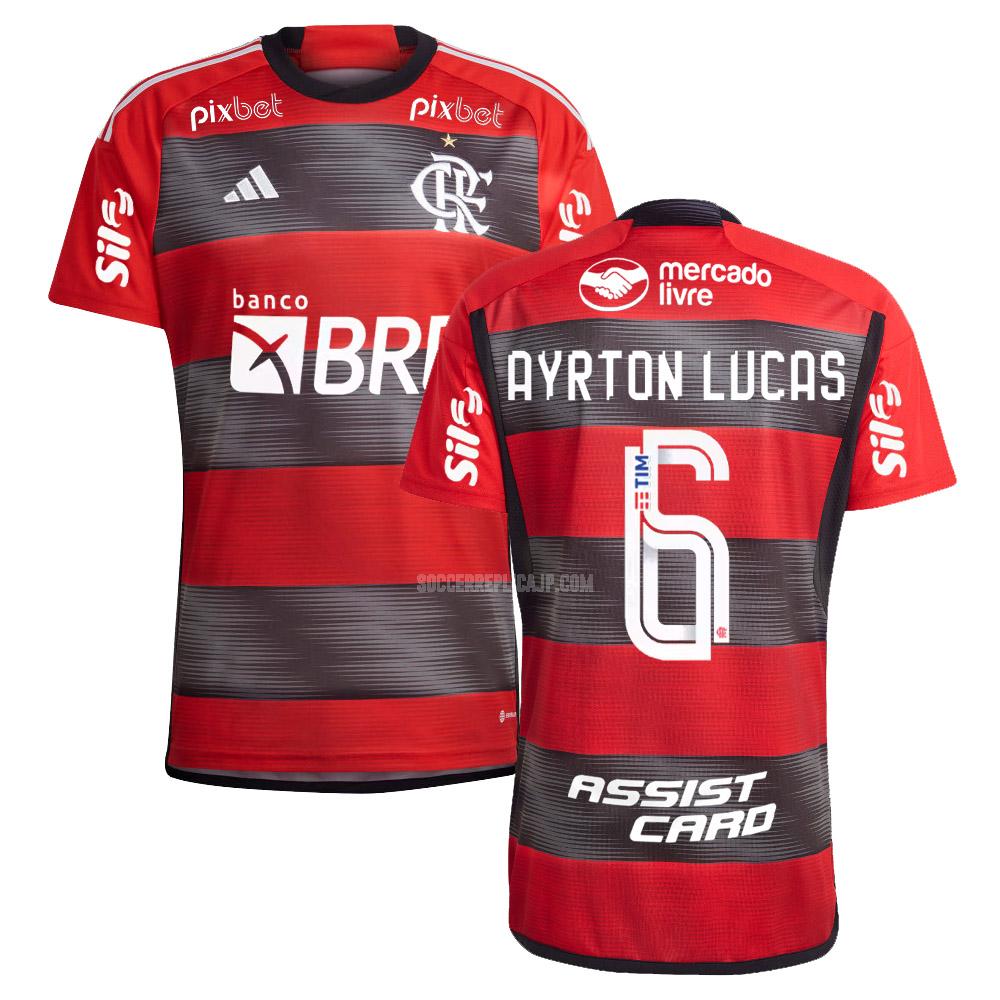 2023-24 adidas crフラメンゴ ayrton lucas ホーム ユニフォーム