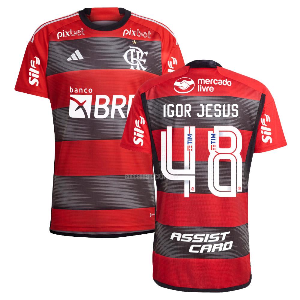 2023-24 adidas crフラメンゴ igor jesus ホーム ユニフォーム