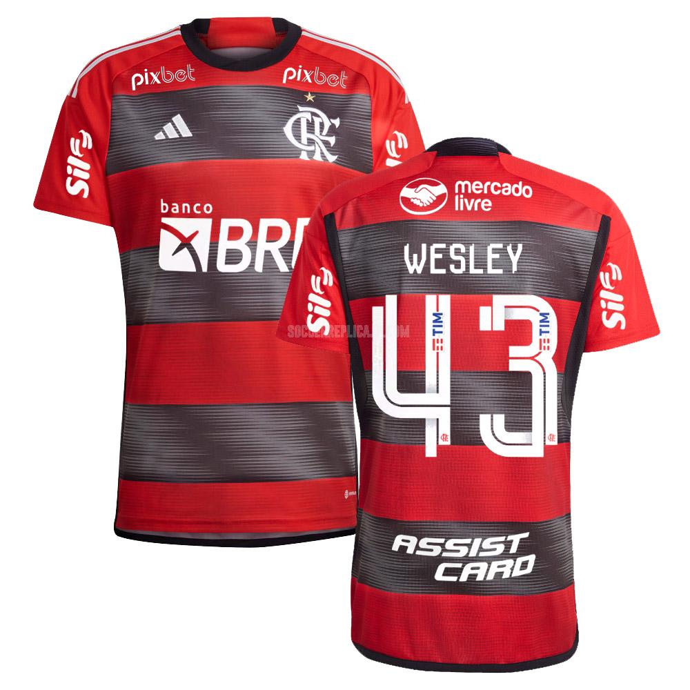 2023-24 adidas crフラメンゴ wesley ホーム ユニフォーム