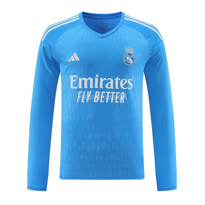 2023-24 adidas レアル マドリッド 長袖gk 青い ユニフォーム