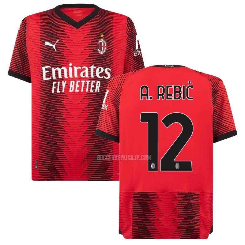 2023-24 puma acミラン a. rebic ホーム ユニフォーム