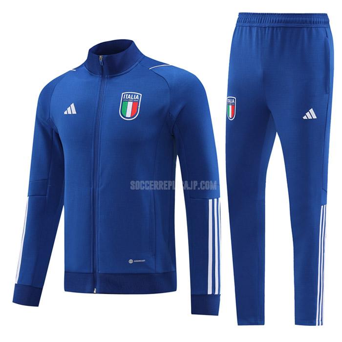 2023 adidas イタリア 青い ジャケット